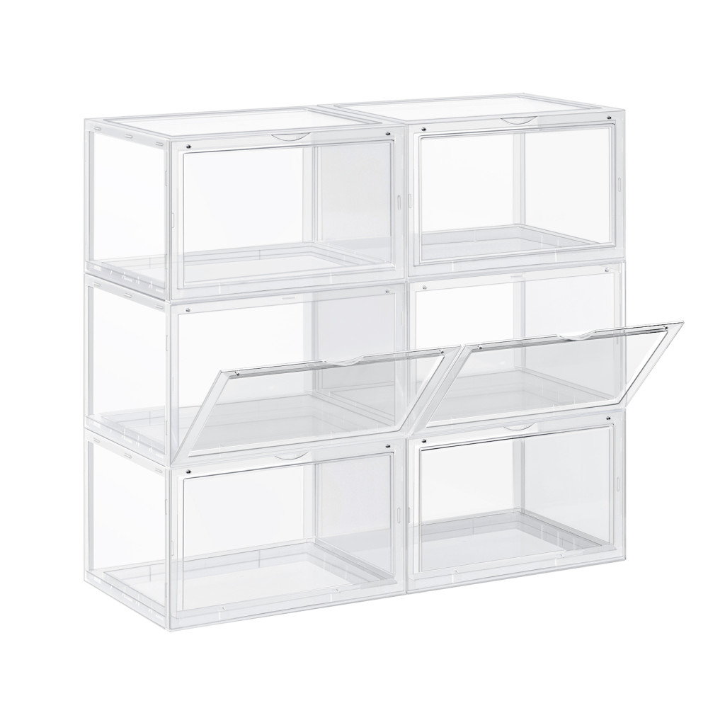 Produktbild för Plastic Shoe Box White 36x28x22cm