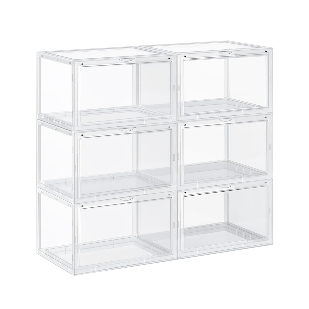 Produktbild för Plastic Shoe Box White 36x28x22cm
