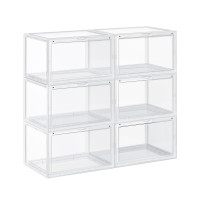 Produktbild för Plastic Shoe Box White 36x28x22cm