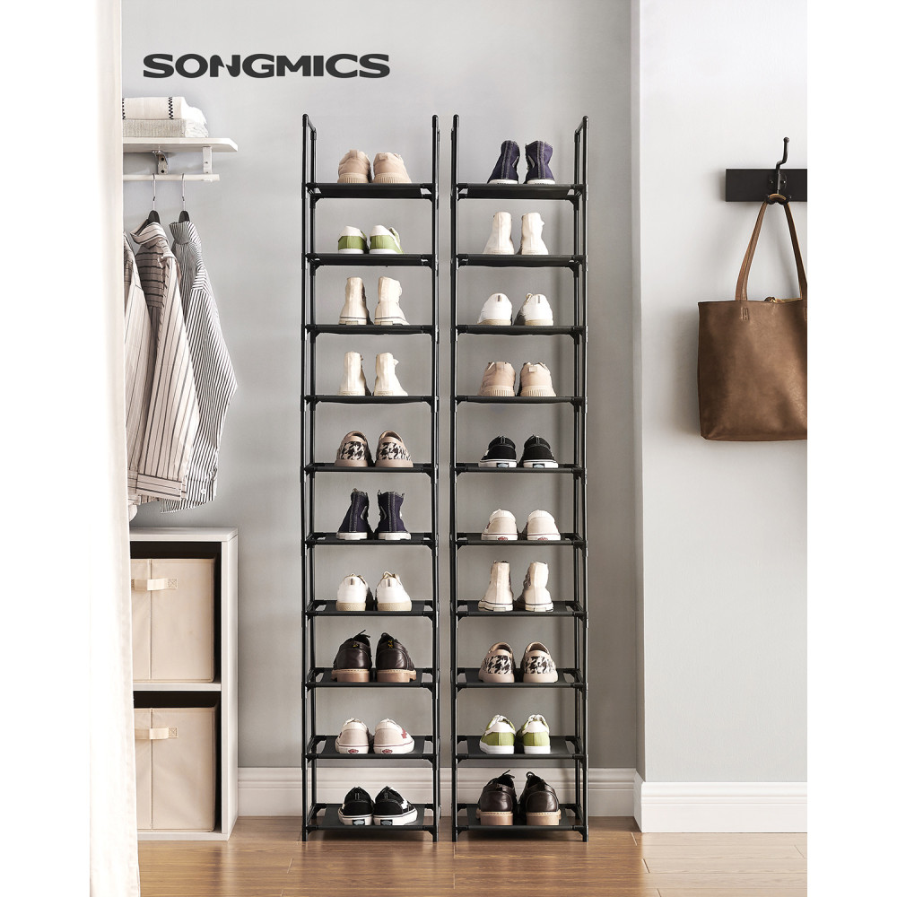 Produktbild för Shoe Rack Black 33x33x173cm