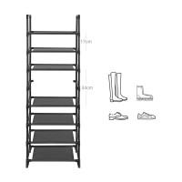 Produktbild för Shoe Rack Black 46x28x145cm