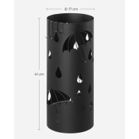 Produktbild för Umbrella Holder Black 17x17x41cm