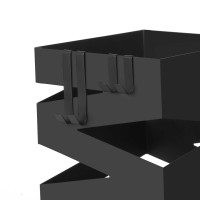 Produktbild för Umbrella Holder Black 16x16x49cm