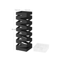 Produktbild för Umbrella Holder Black 16x16x49cm