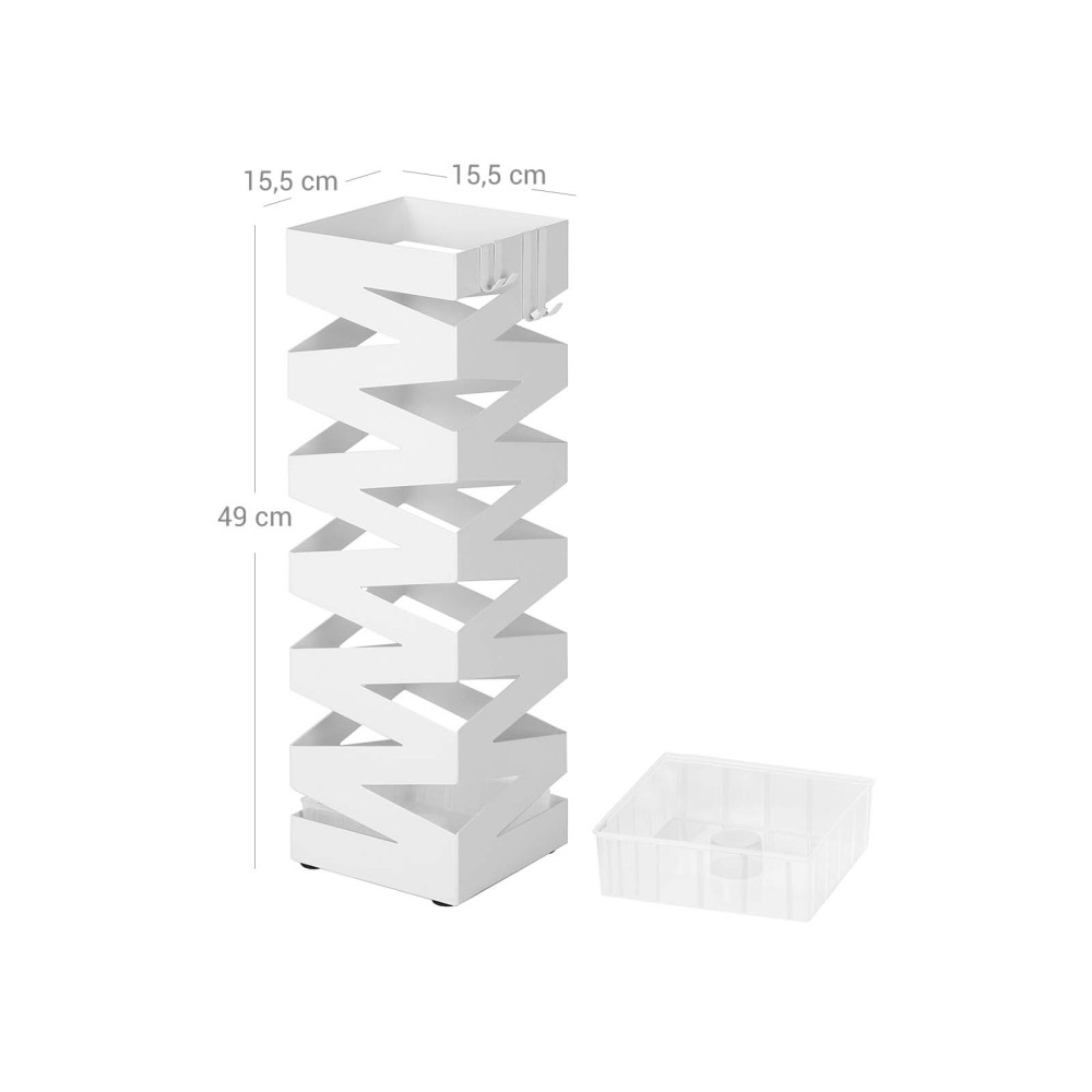 Produktbild för Umbrella Holder White 16x16x49cm