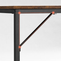 Produktbild för Computer Desk Black, Retro Color 120x60x75cm