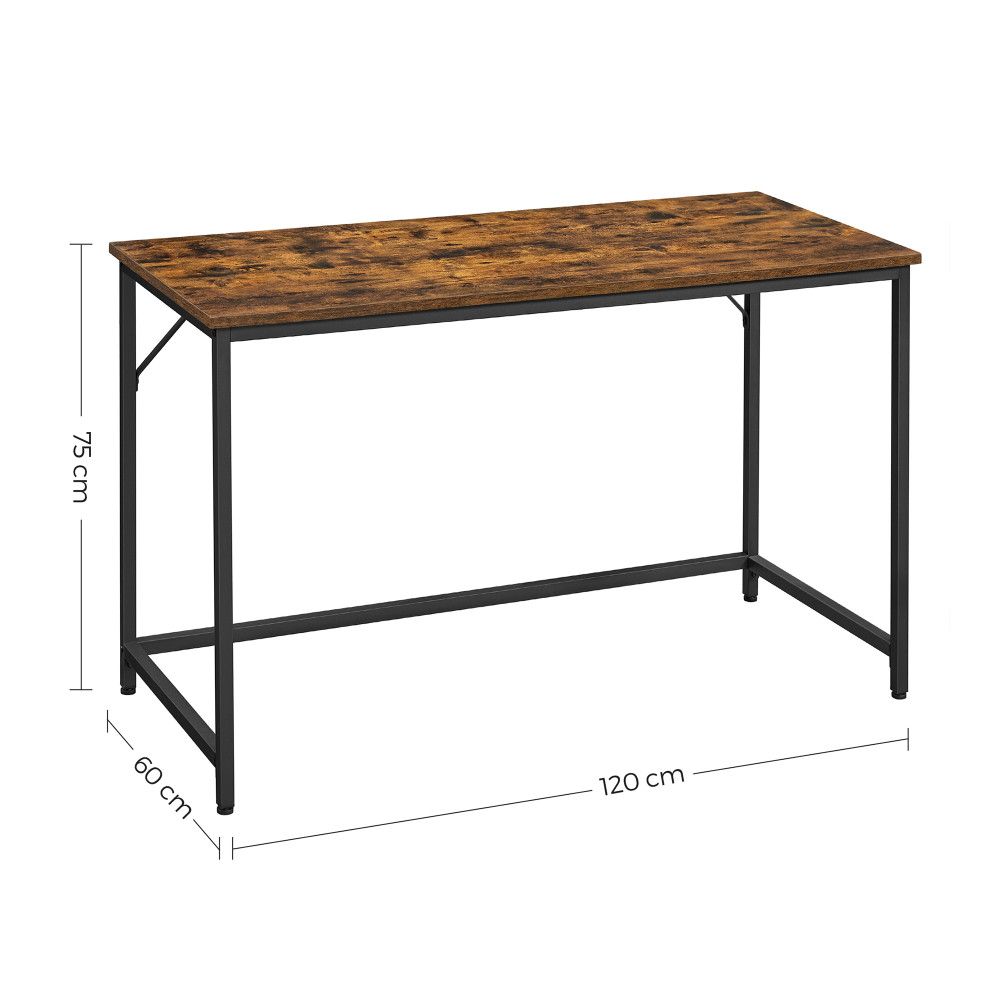 Produktbild för Computer Desk Black, Retro Color 120x60x75cm