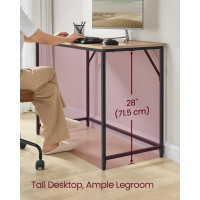 Produktbild för Computer Desk Milky Coffee Color 100x50x75cm