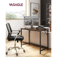Produktbild för Computer Desk Rustic Brown, Black 100x50x76cm