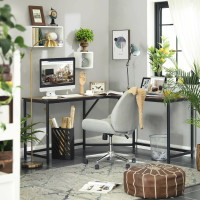 Produktbild för Computer Desk X: Antique, Black 149x149x75cm
