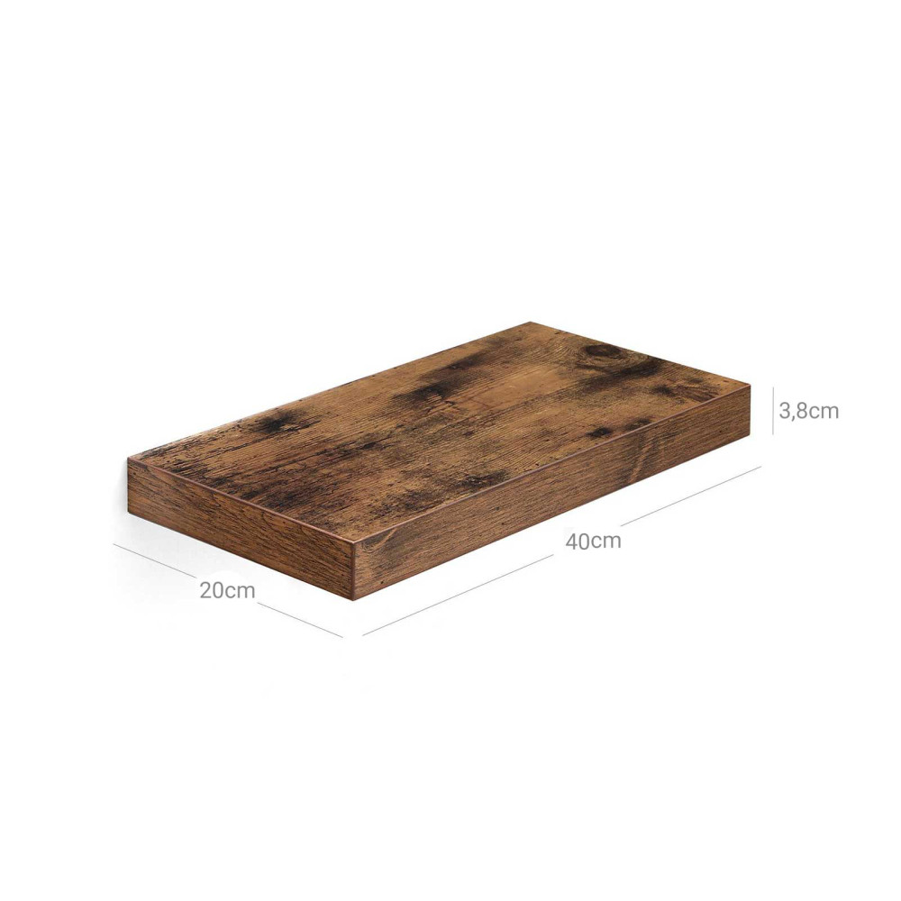 Produktbild för Wall Shelf X: Antique 40x20x4cm