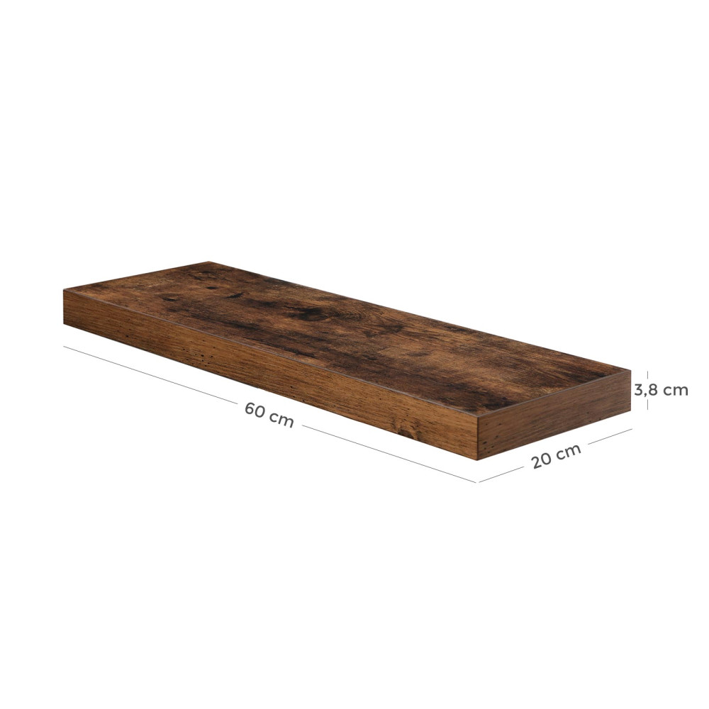 Produktbild för Wall Shelf X: Antique 60x20x4cm