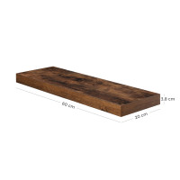 Produktbild för Wall Shelf X: Antique 60x20x4cm