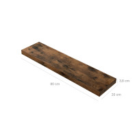 Produktbild för Wall Shelf X: Antique 80x20x4cm