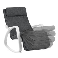Produktbild för Bentwood Chair Grey, White Handrail 122x67x84cm