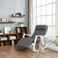 Produktbild för Bentwood Chair Grey, White Handrail 122x67x84cm