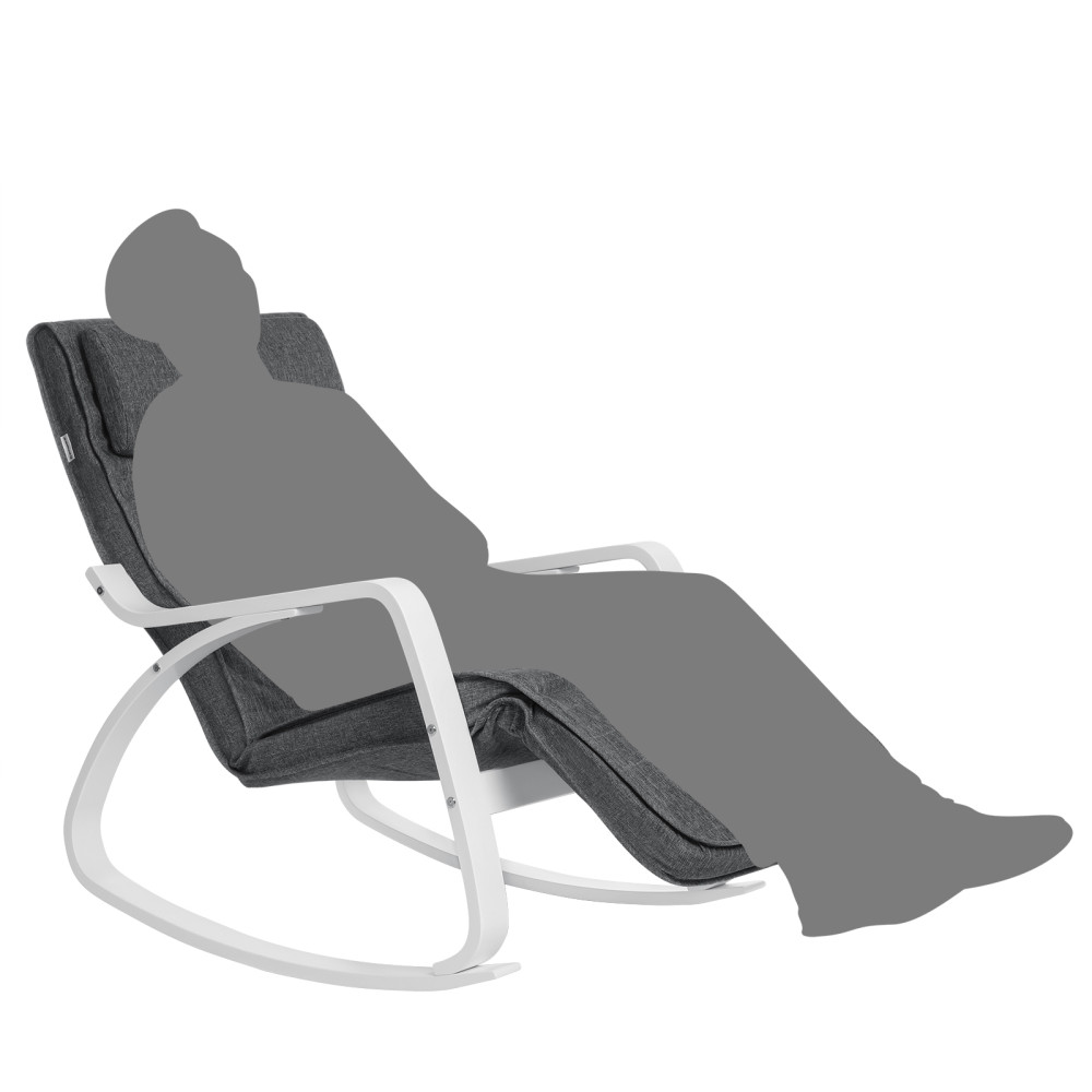 Produktbild för Bentwood Chair Grey, White Handrail 122x67x84cm