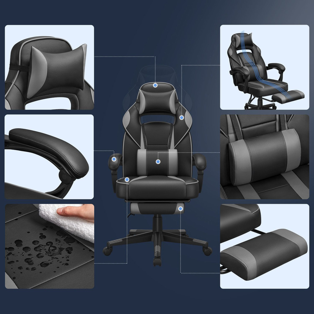Produktbild för Office Chair Black 71×66×(120-130)cm