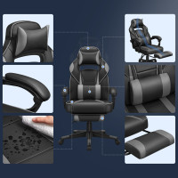 Produktbild för Office Chair Black 71×66×(120-130)cm