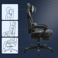 Produktbild för Office Chair Black 71×66×(120-130)cm