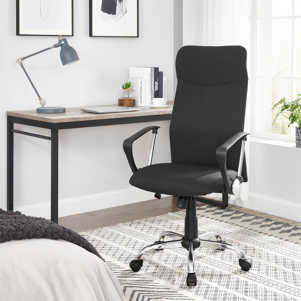 Produktbild för Office Chair Black 58×59×(115-123)cm