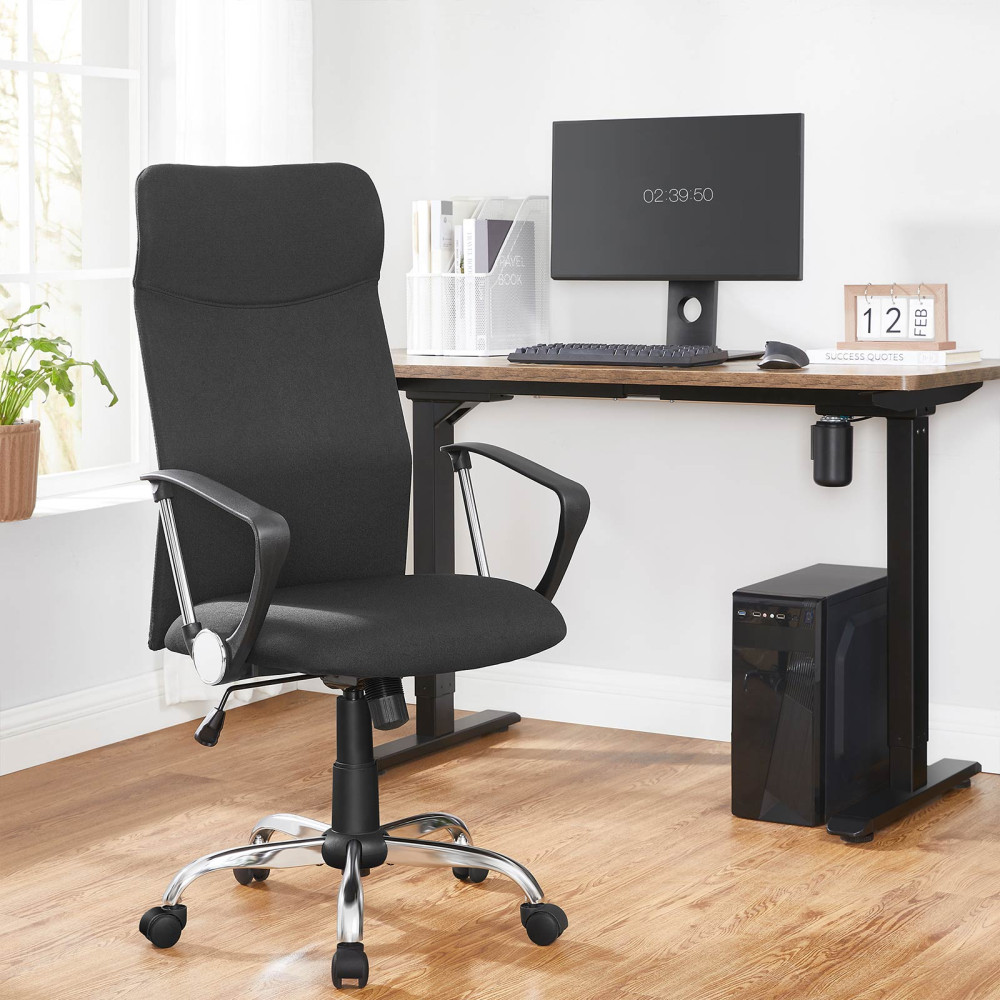 Produktbild för Office Chair Black 58×59×(115-123)cm