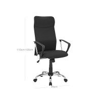 Produktbild för Office Chair Black 58×59×(115-123)cm