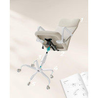 Produktbild för Office Chair Milky Coffee Color 58×59×(115-123)cm