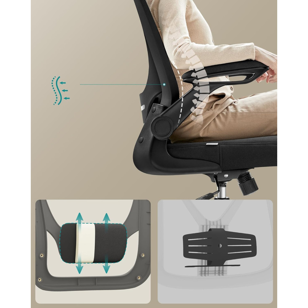 Produktbild för Office Chair Black 62x62x120cm