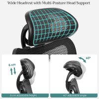 Produktbild för Office Chair Black 70×71×(114-124)cm