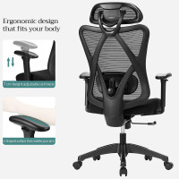 Produktbild för Office Chair Black 70×71×(114-124)cm