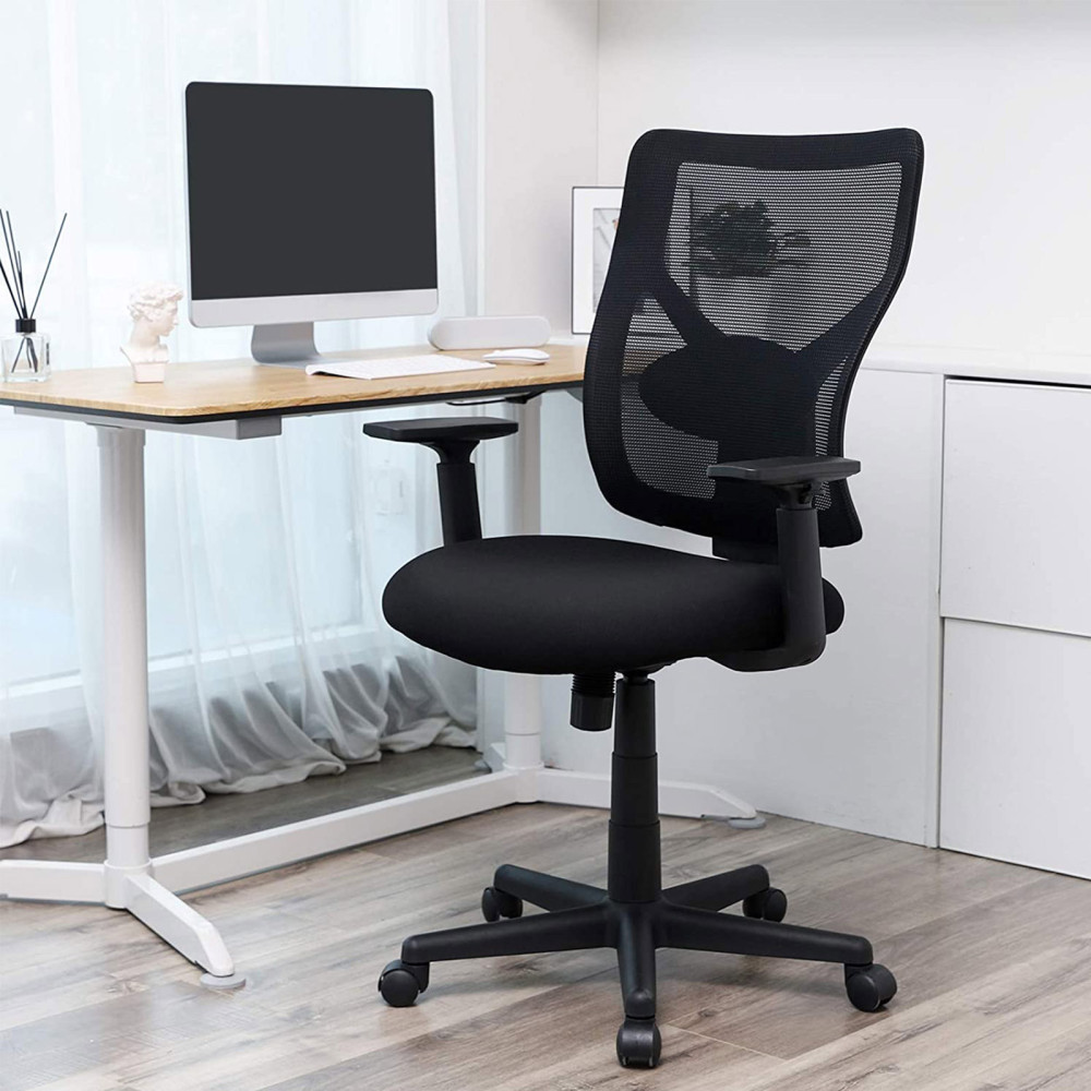 Produktbild för Office Chair Black 68×67×(108-115)cm