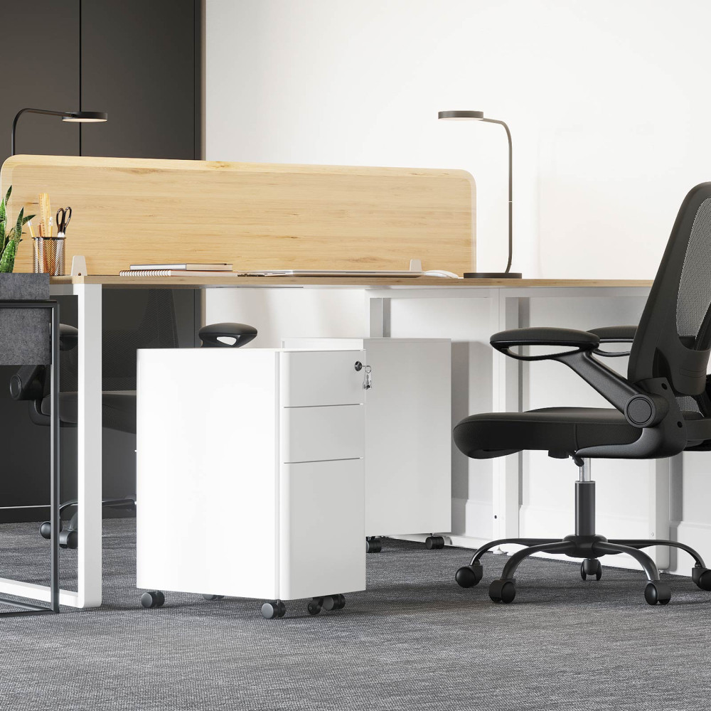 Produktbild för File Cabinet White 30x46x59cm