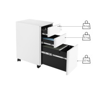 Produktbild för File Cabinet White 30x46x59cm