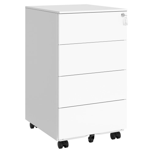 Songmics File Cabinet White 39x45x69cm
