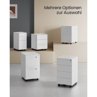 Produktbild för File Cabinet White 39x45x69cm