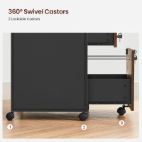 Produktbild för File Cabinet Rustic Brown, Black 1x1x1cm