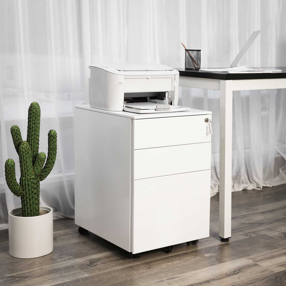 Produktbild för File Cabinet Black 60x52x39cm