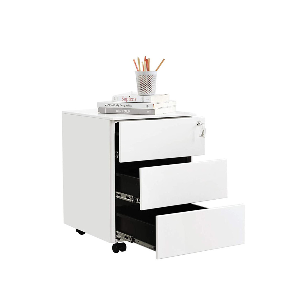 Produktbild för File Cabinet White 55x45x39cm