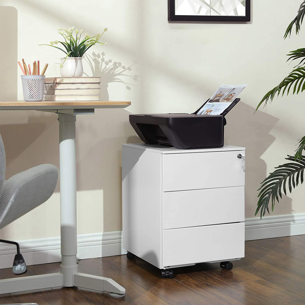 Produktbild för File Cabinet White 55x45x39cm