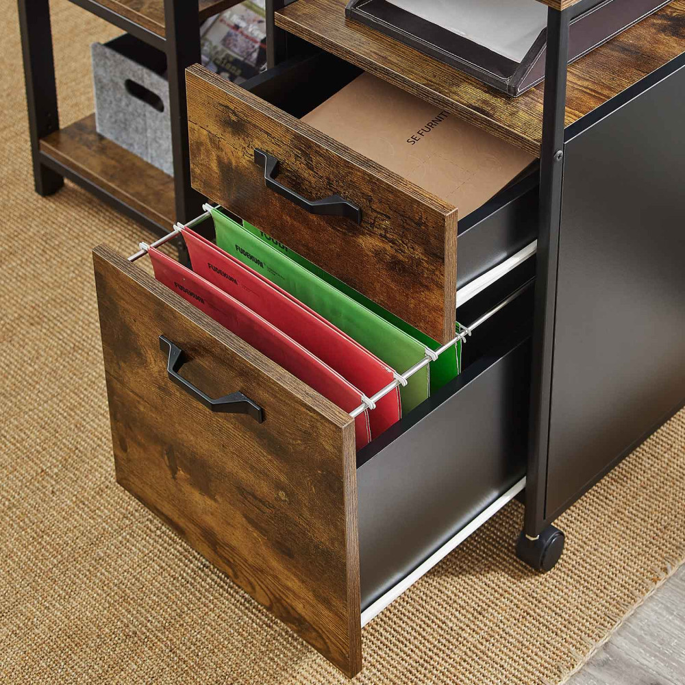 Produktbild för File Cabinet X: Antique, Black  42 X 44 X 67cm