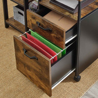 Produktbild för File Cabinet X: Antique, Black  42 X 44 X 67cm