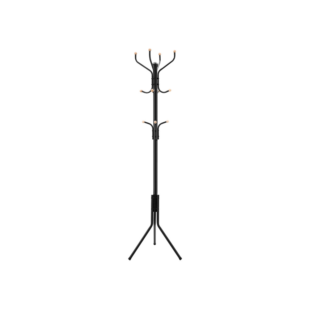Produktbild för Coat Rack Black 49x49x182cm