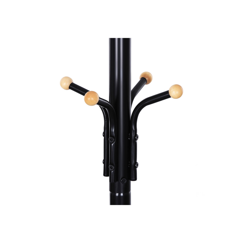 Produktbild för Coat Rack Black 49x49x182cm
