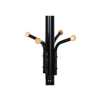 Produktbild för Coat Rack Black 49x49x182cm