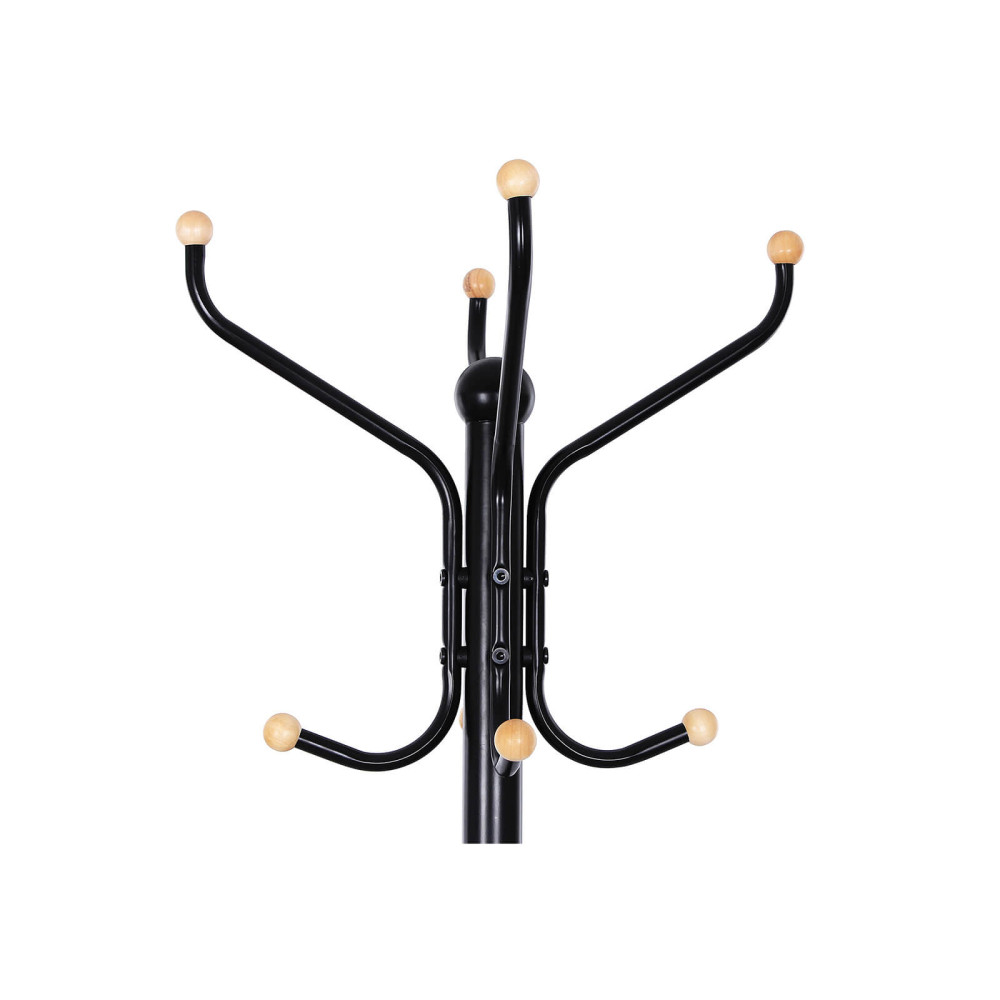 Produktbild för Coat Rack Black 49x49x182cm