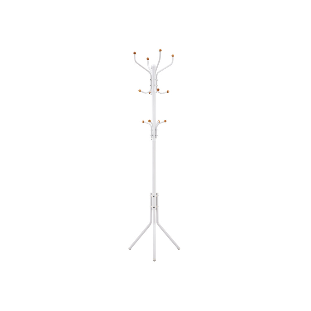 Produktbild för Coat Rack White 49x49x182cm