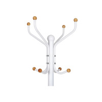 Produktbild för Coat Rack White 49x49x182cm