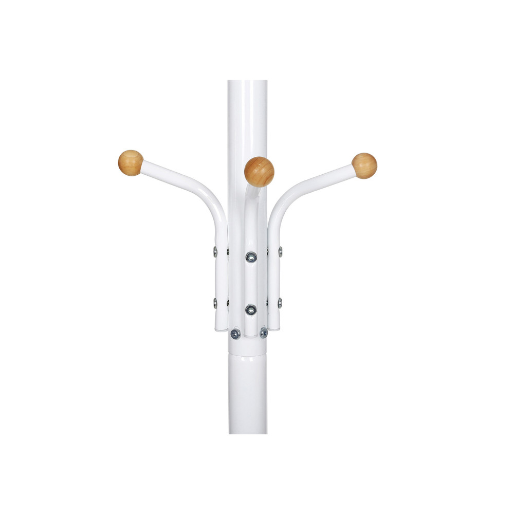 Produktbild för Coat Rack White 49x49x182cm