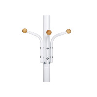 Produktbild för Coat Rack White 49x49x182cm
